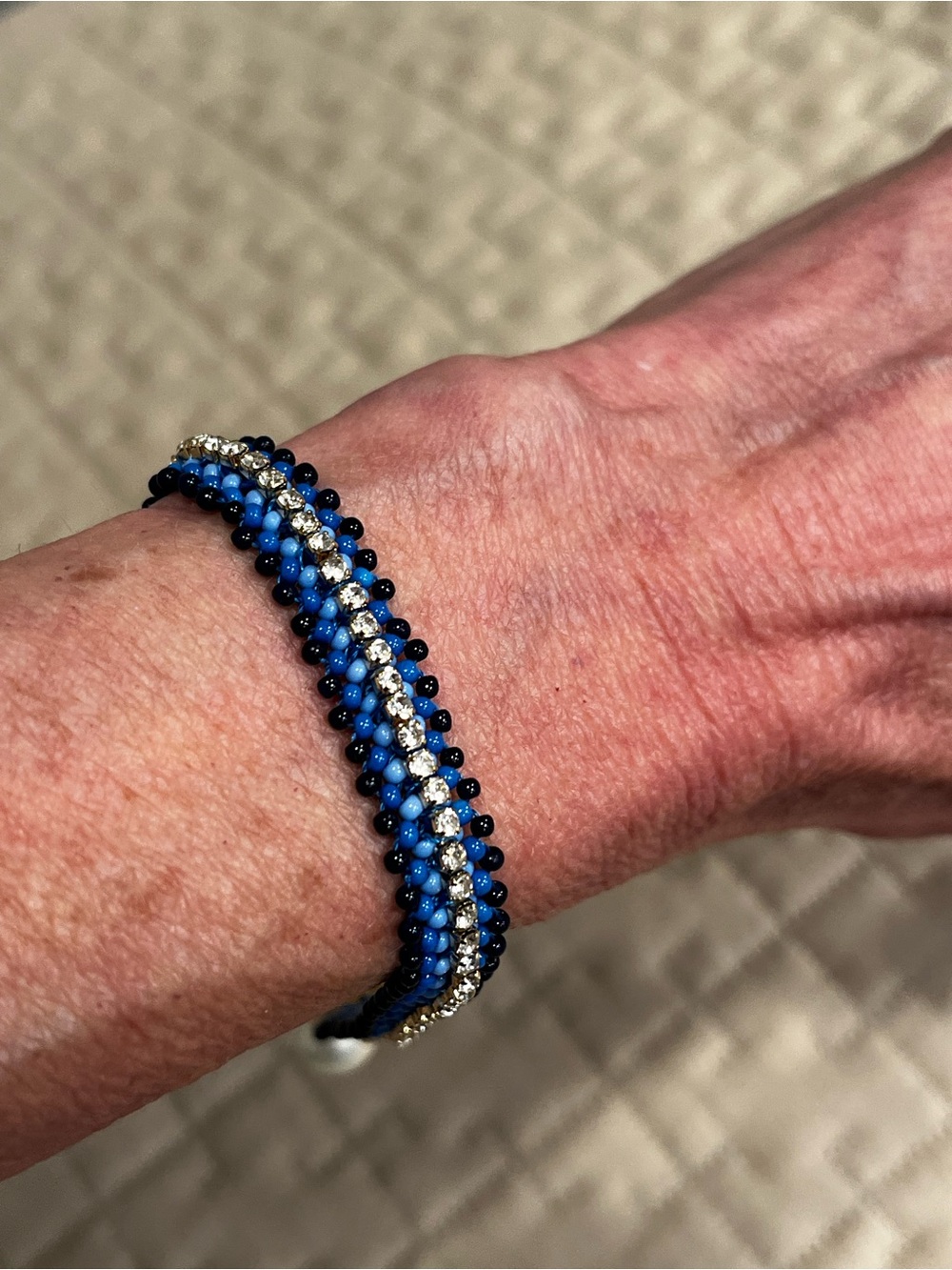 Jcrew Beaded Rhinestone Wrap Bracelet - Women's Jewelry